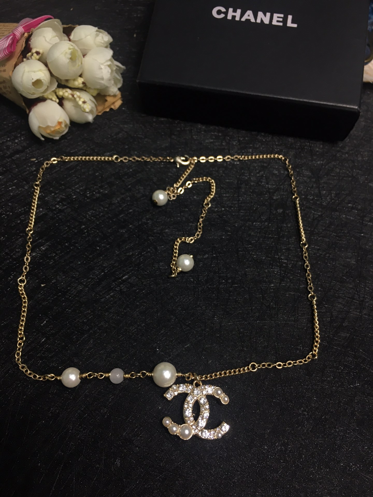 Chanel Necklace Pearl