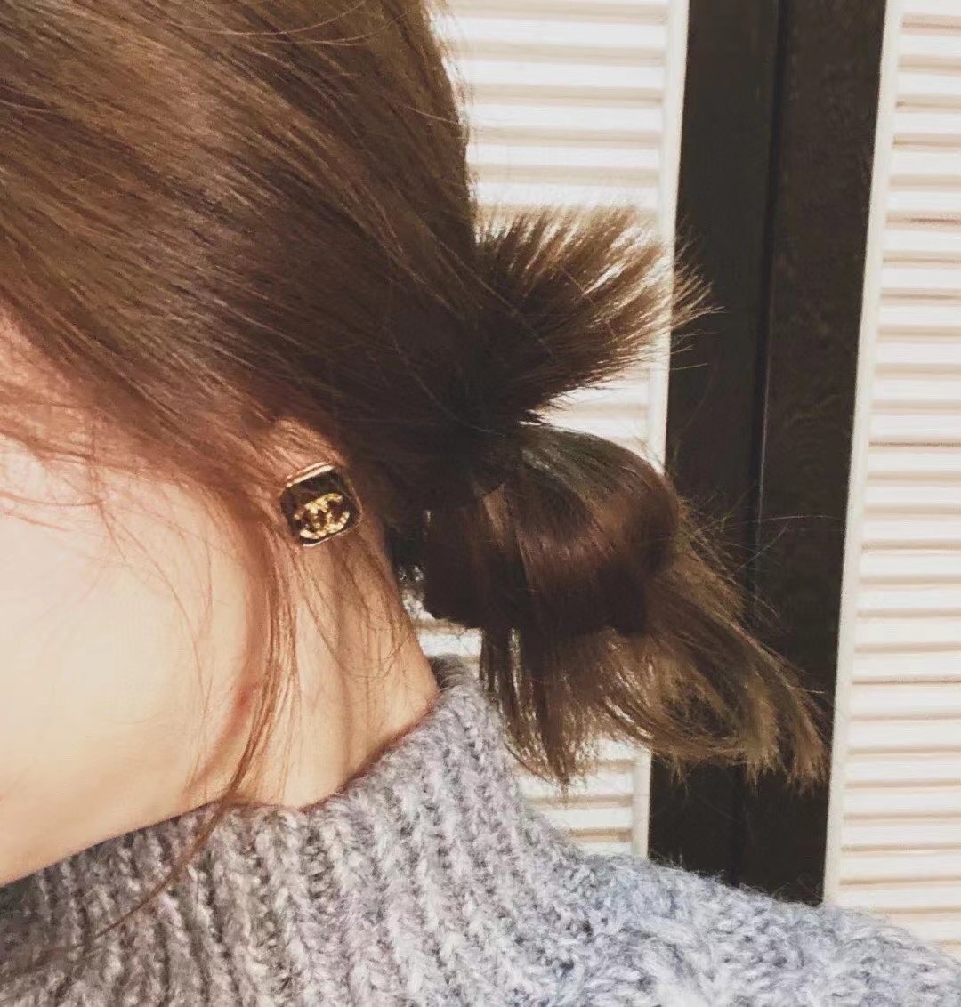 Chanel Earrings Black