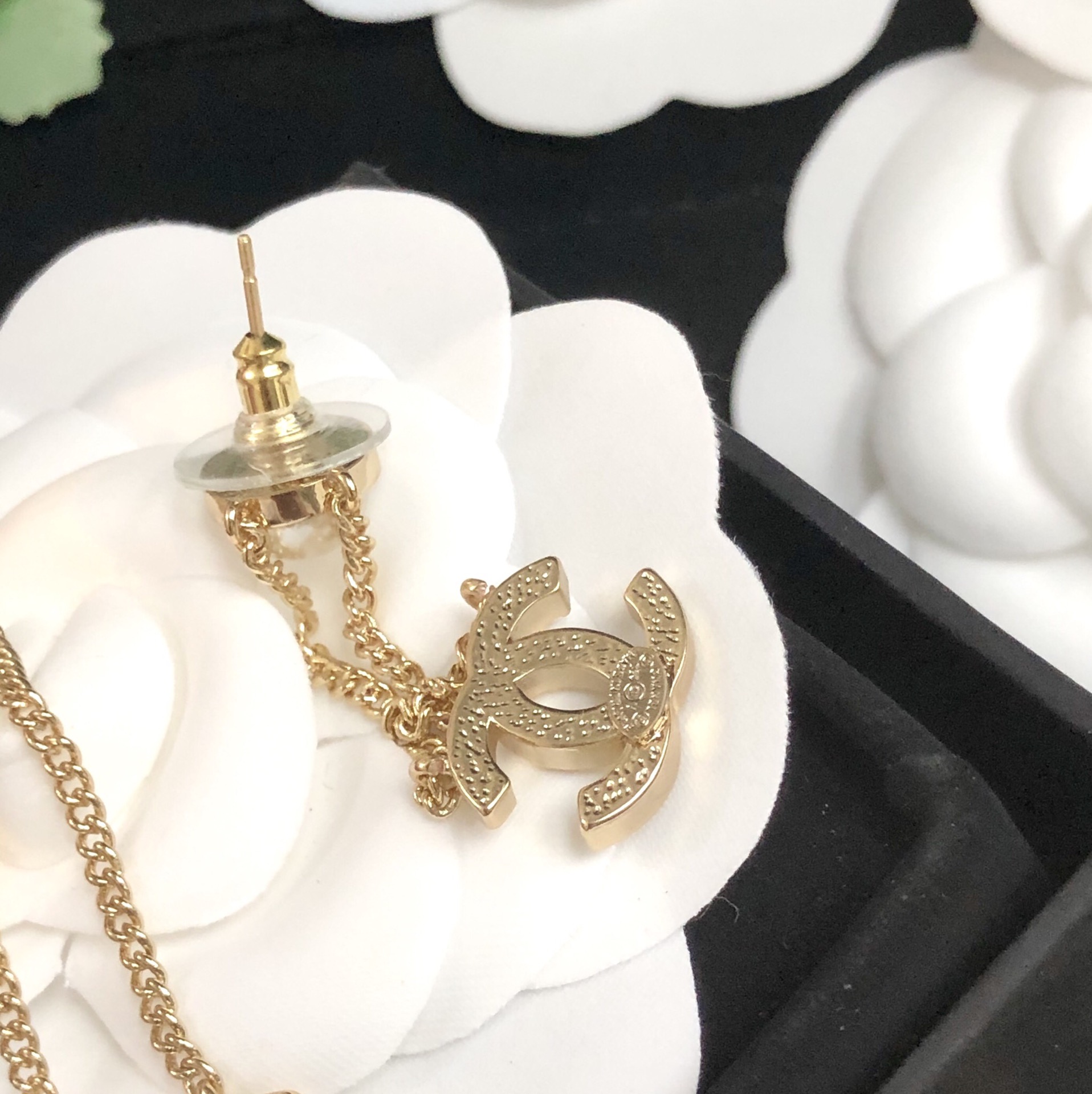 Chanel Earrings Silver L