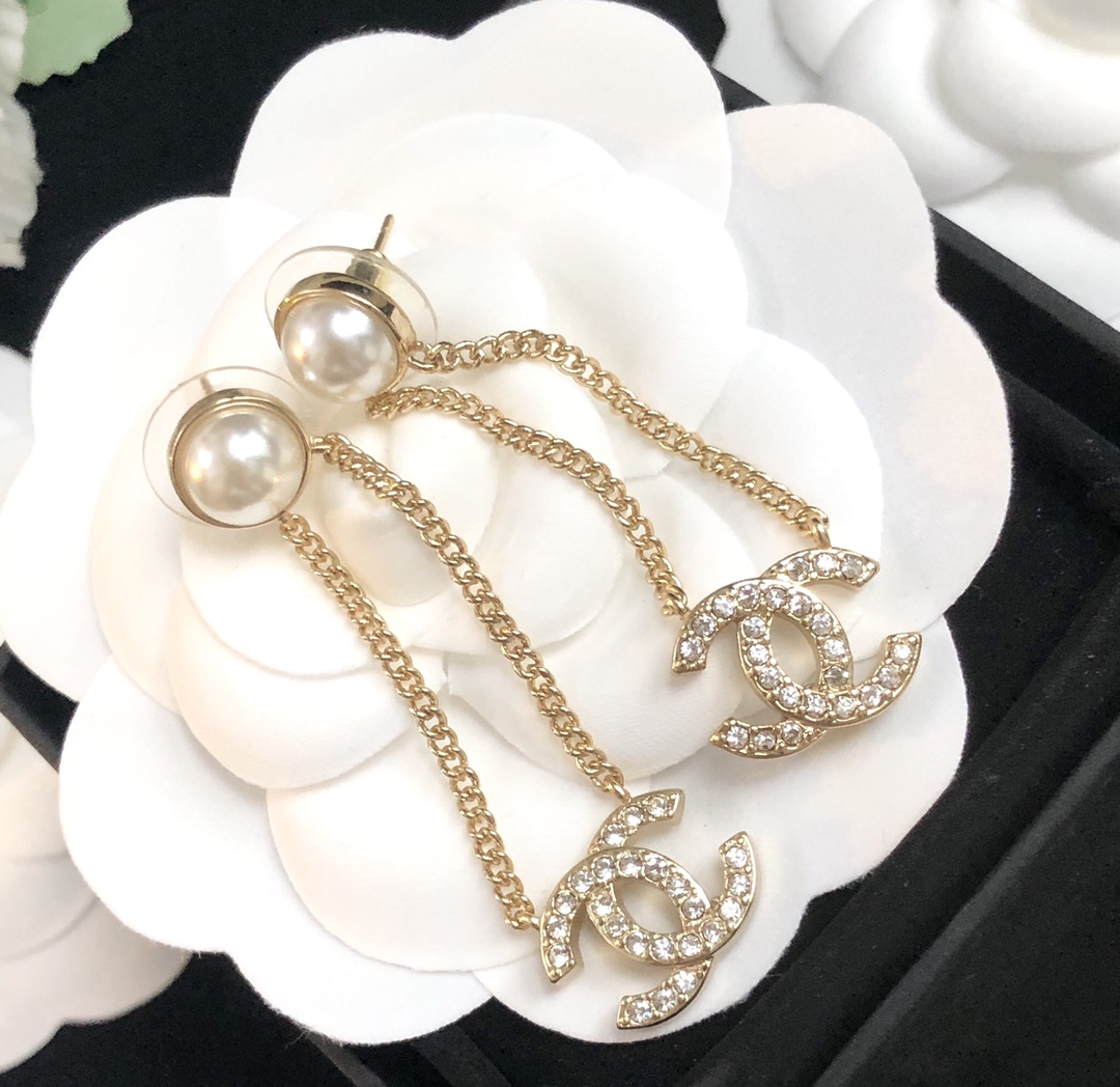 Chanel Earrings Silver L