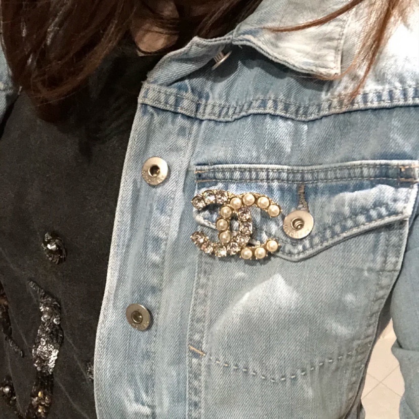 Chanel Female Brooch Pearl L