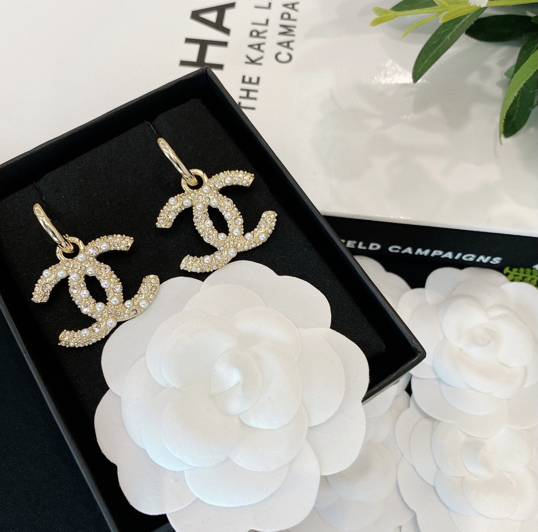 Chanel Earrings Silver L