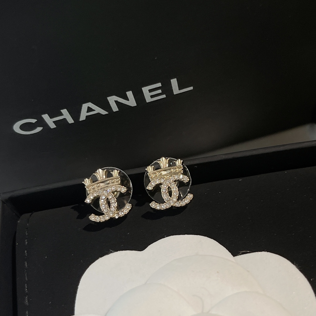 Chanel Earrings Silver L