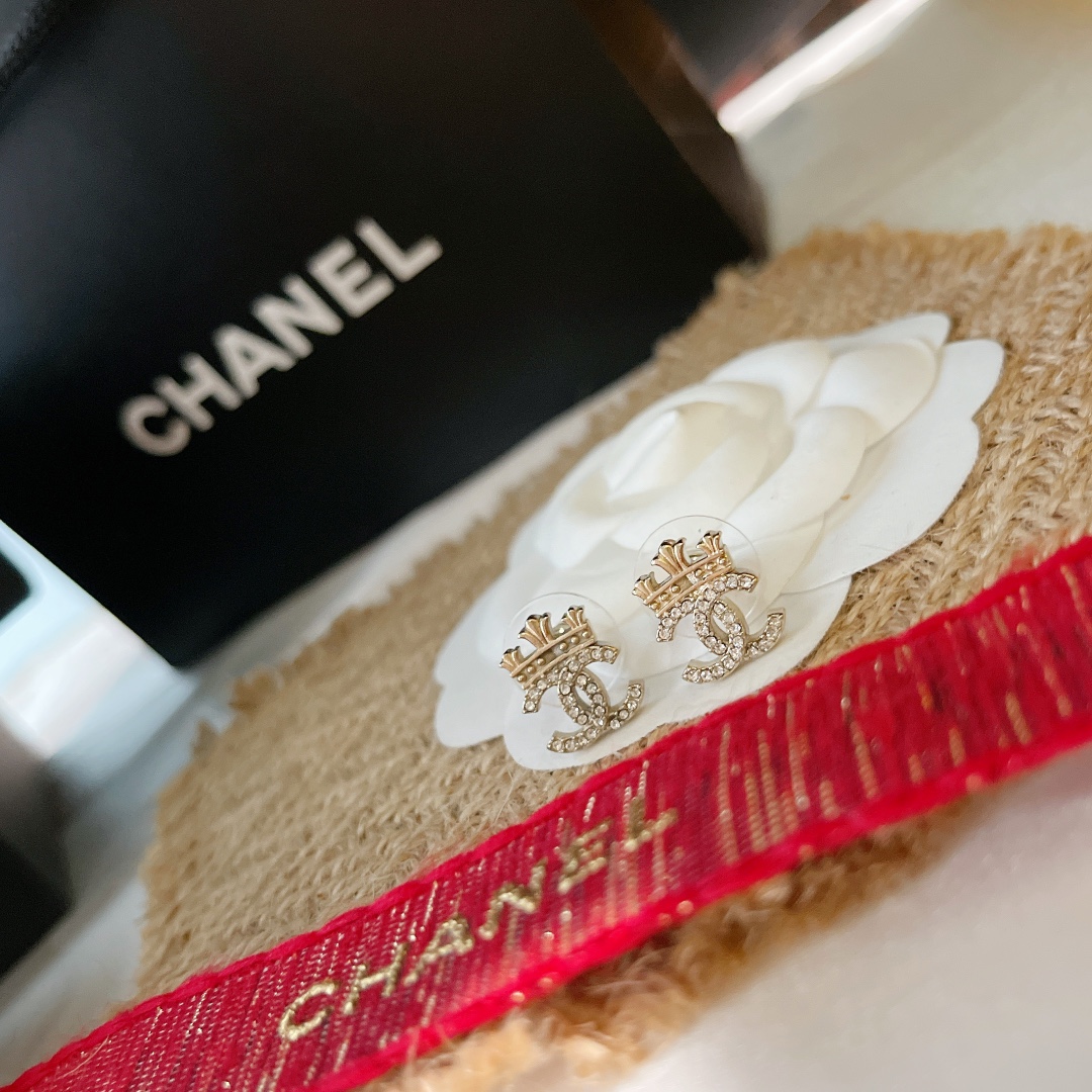Chanel Earrings Silver L