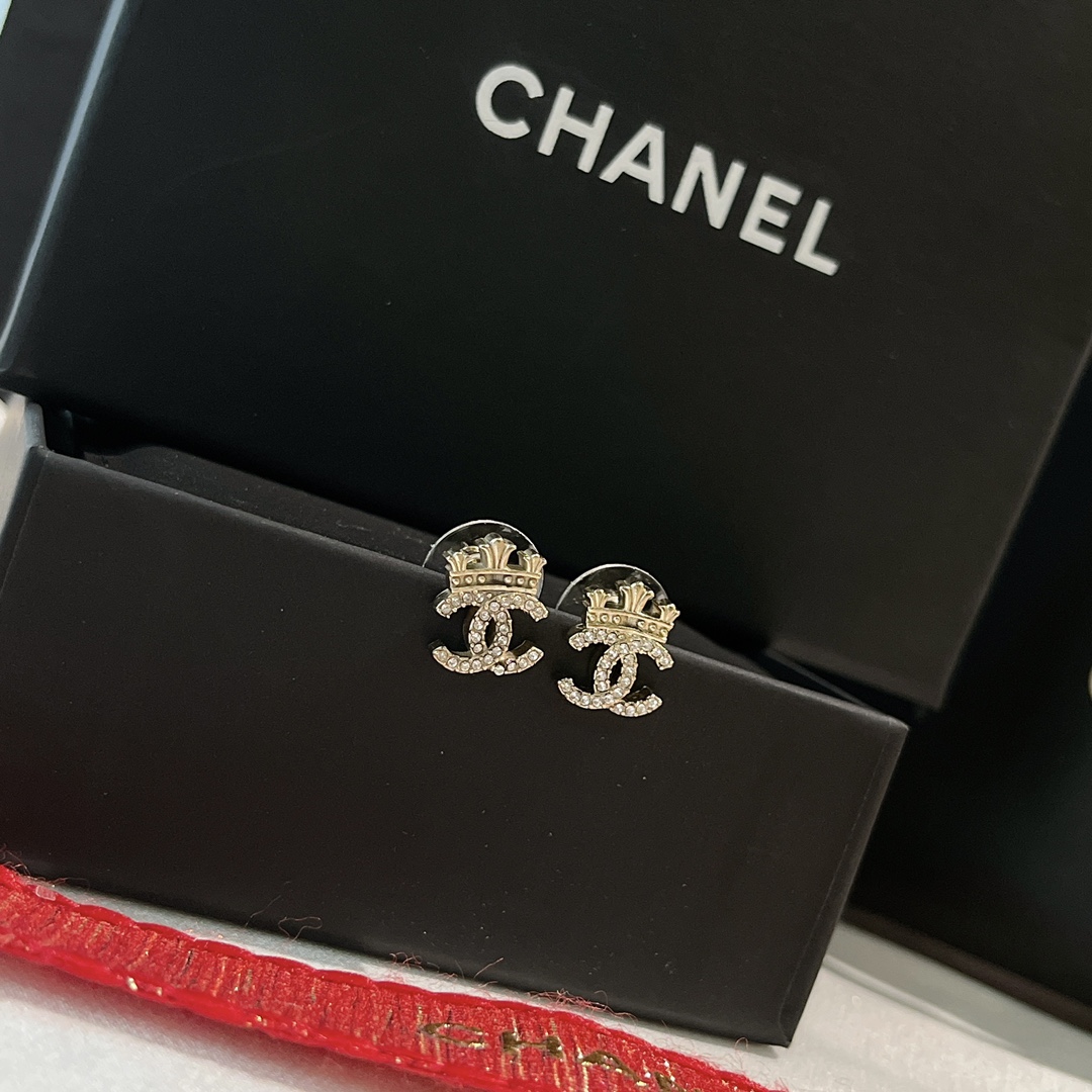 Chanel Earrings Silver L