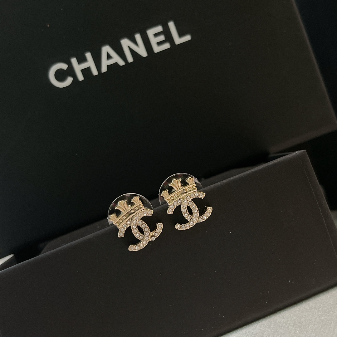 Chanel Earrings Silver L