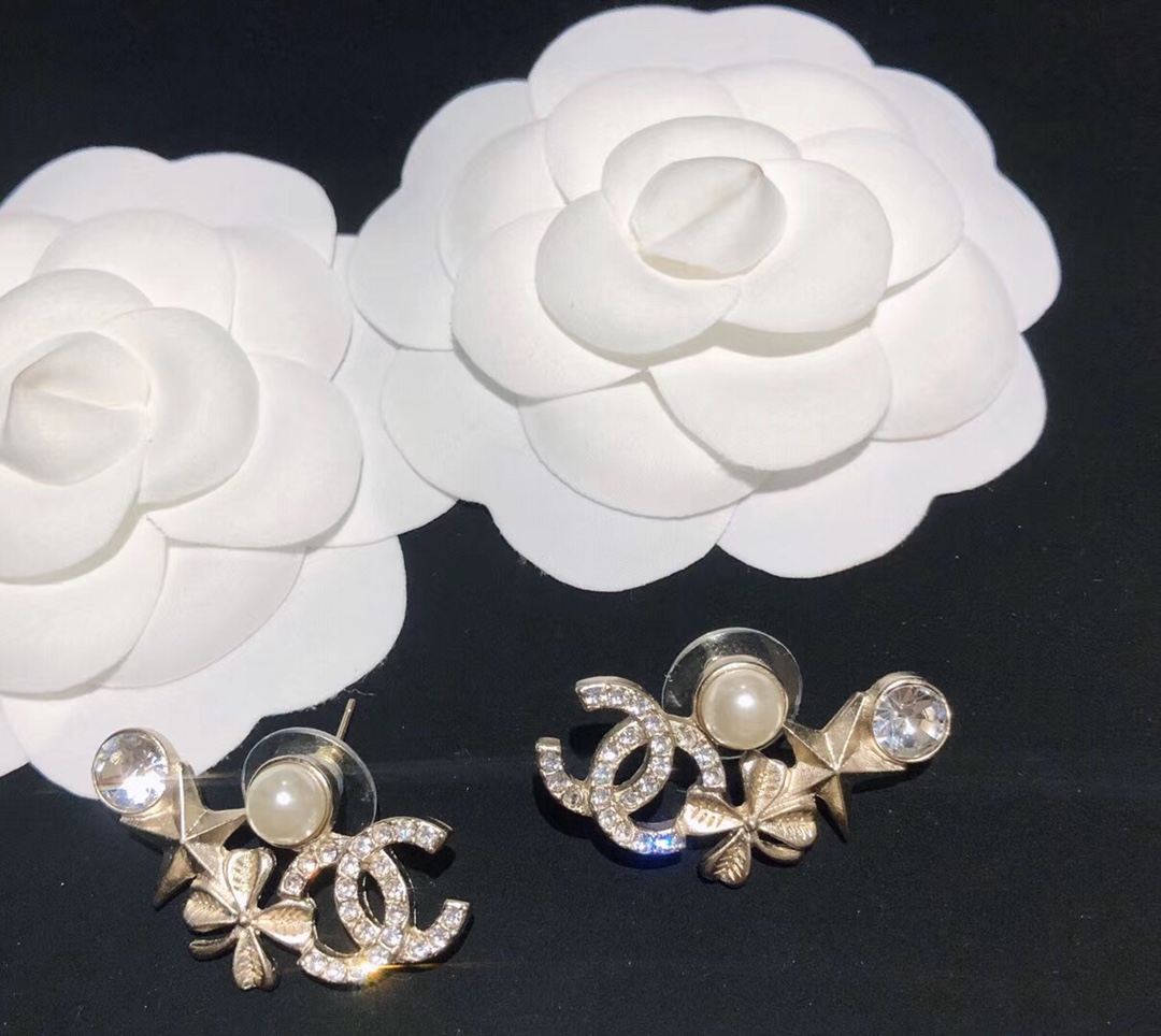 Chanel Earrings Silver L