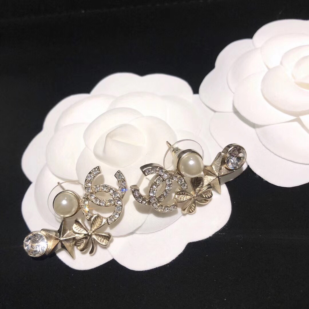 Chanel Earrings Silver L