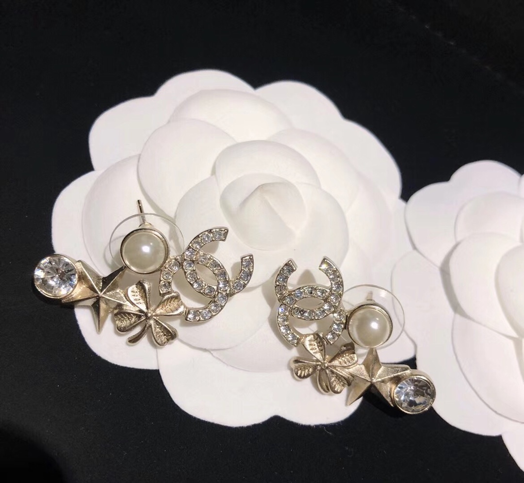 Chanel Earrings Silver L
