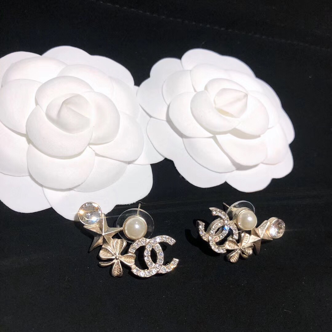 Chanel Earrings Silver L