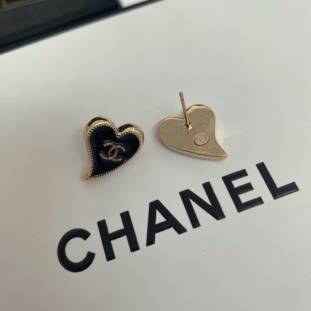 Chanel Earrings Black