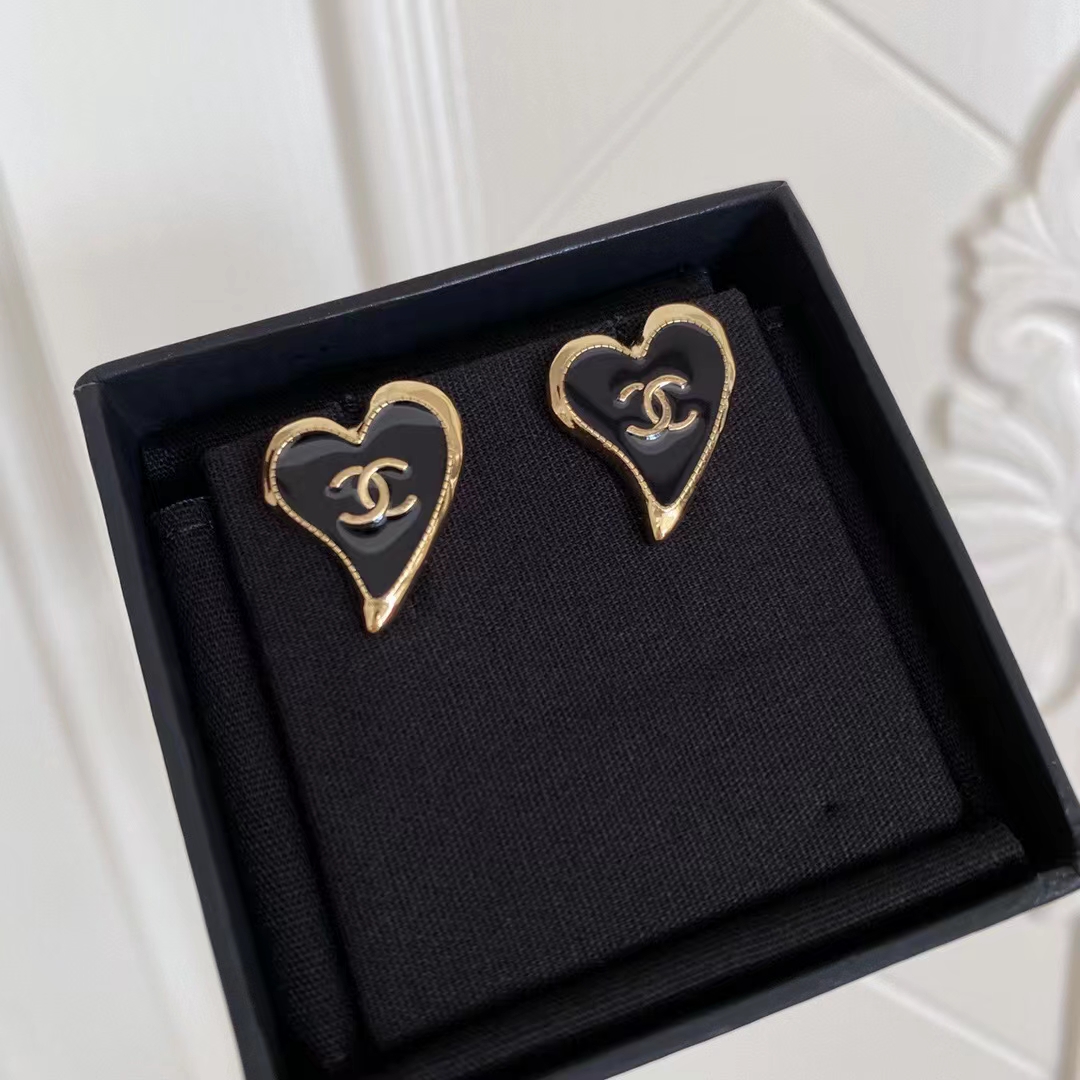 Chanel Earrings Black