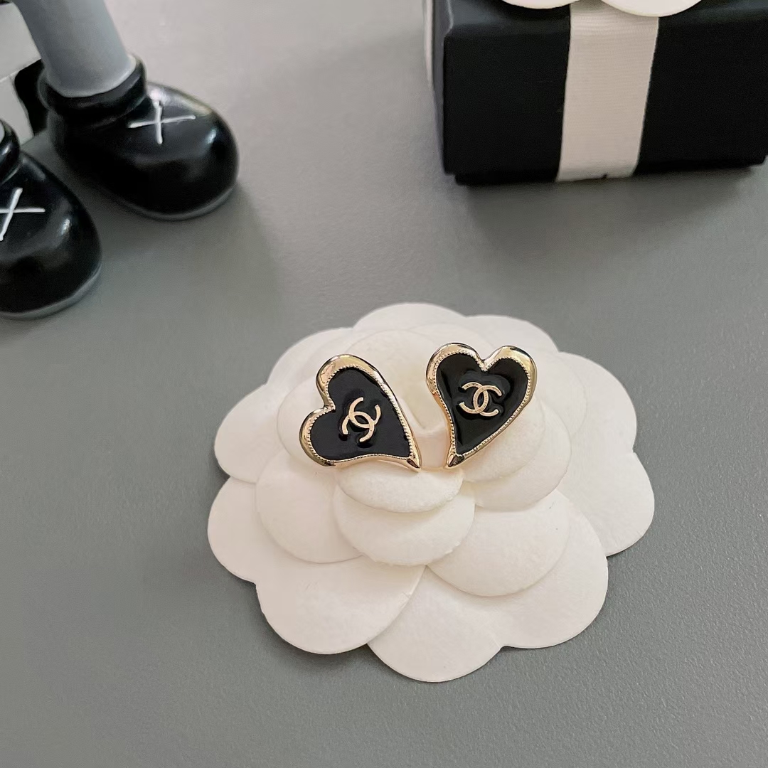 Chanel Earrings Black