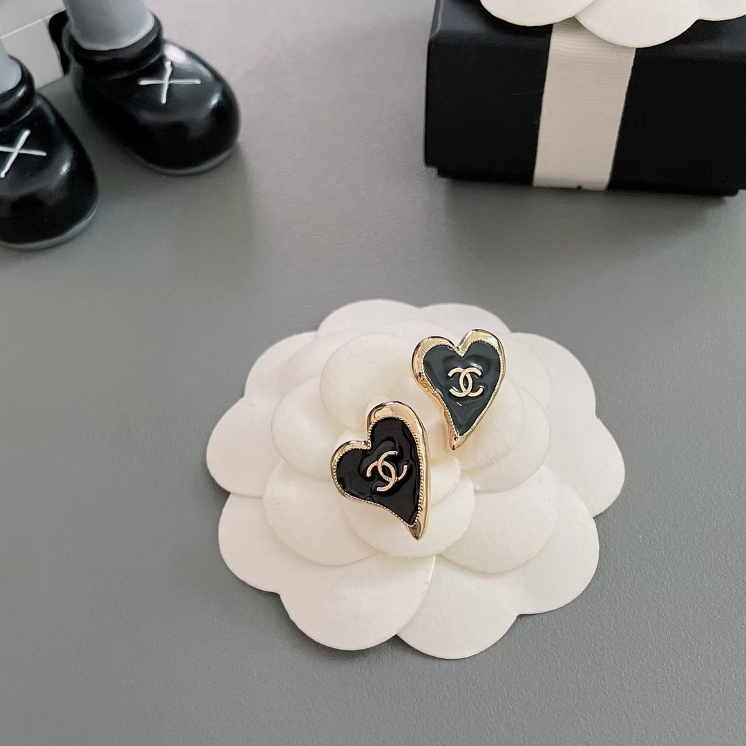Chanel Earrings Black
