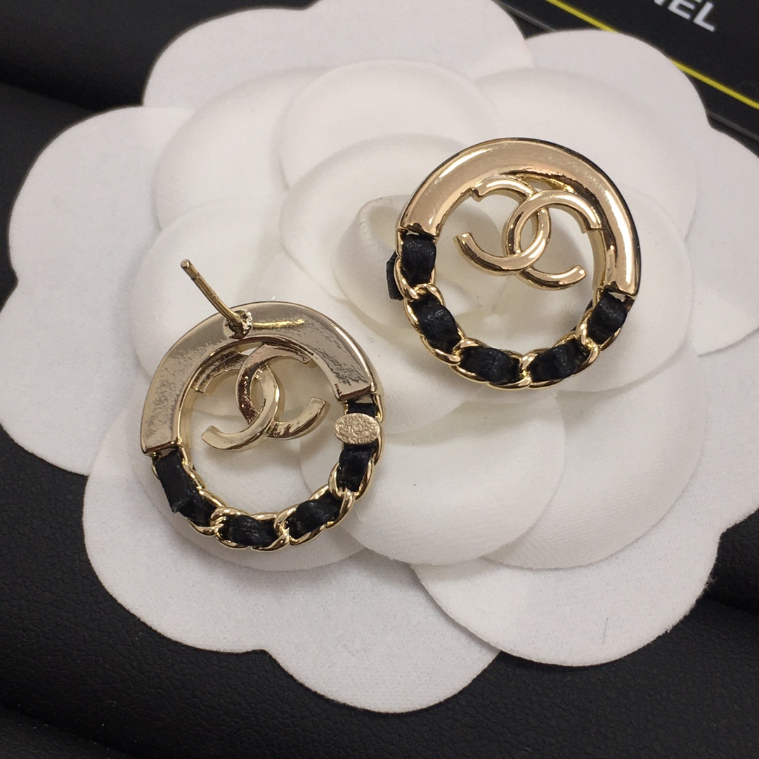 Chanel Earrings Black