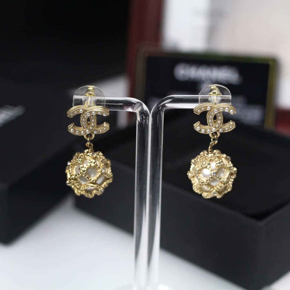 Chanel Earrings Silver