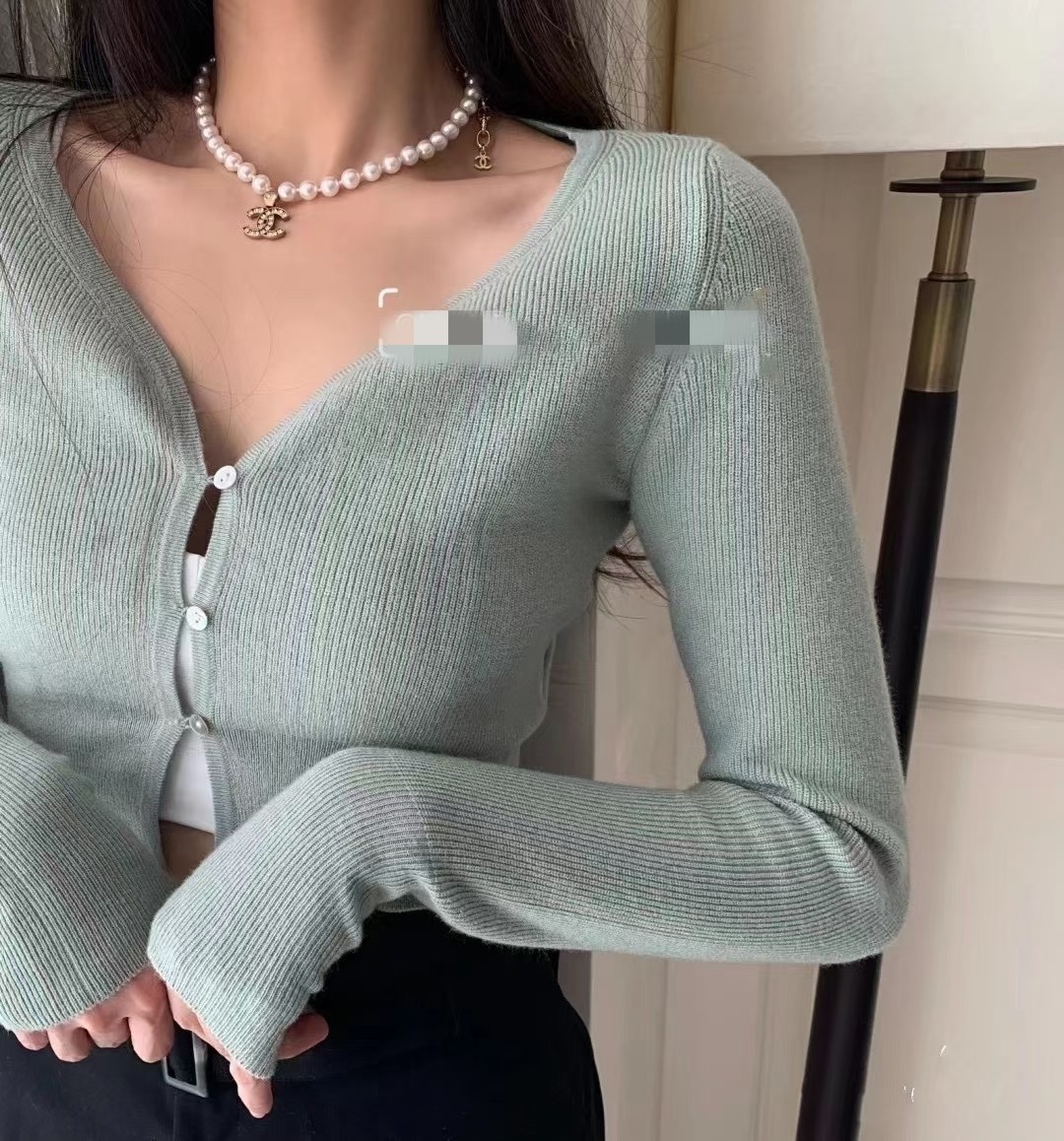 Chanel Necklace Pearl Minimalist Style