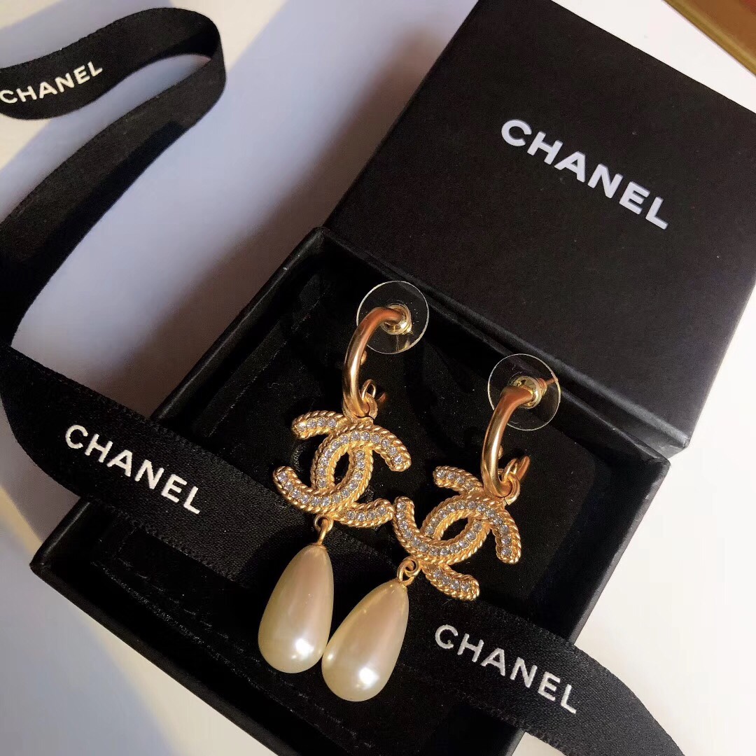 Chanel Earrings Silver