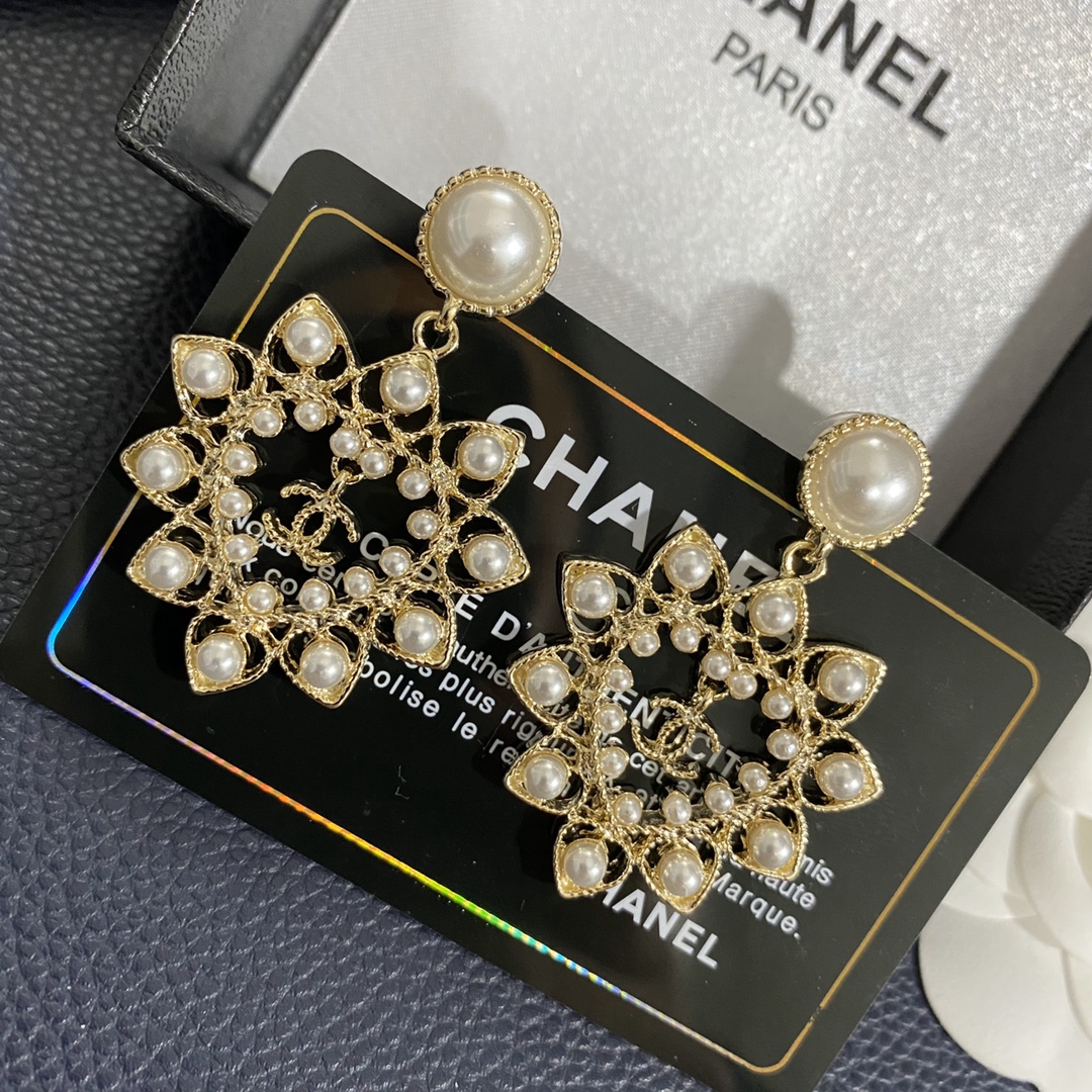 Chanel Earrings Silver