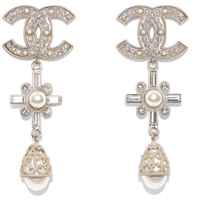 Chanel Earrings Silver