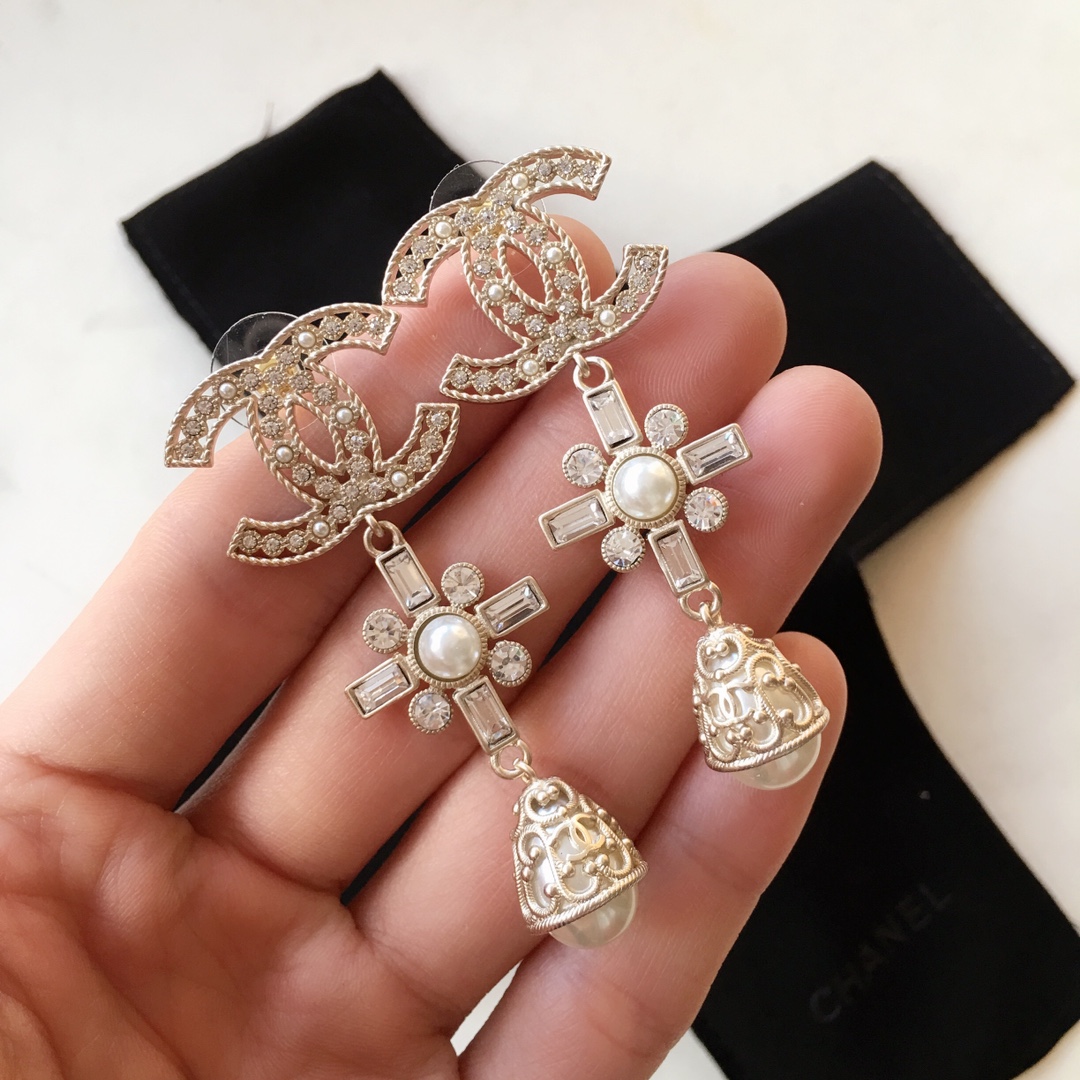 Chanel Earrings Silver