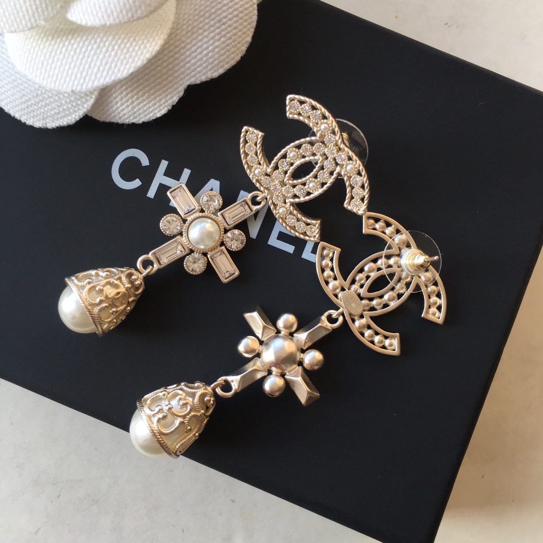 Chanel Earrings Silver