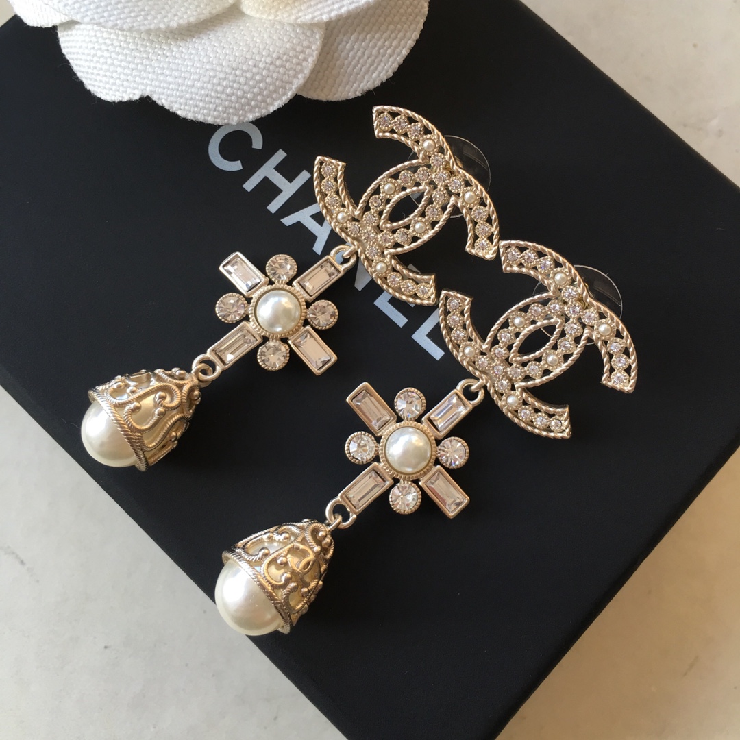 Chanel Earrings Silver