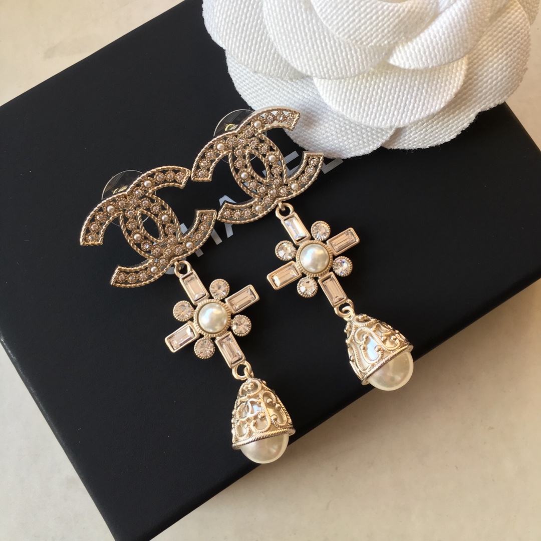 Chanel Earrings Silver