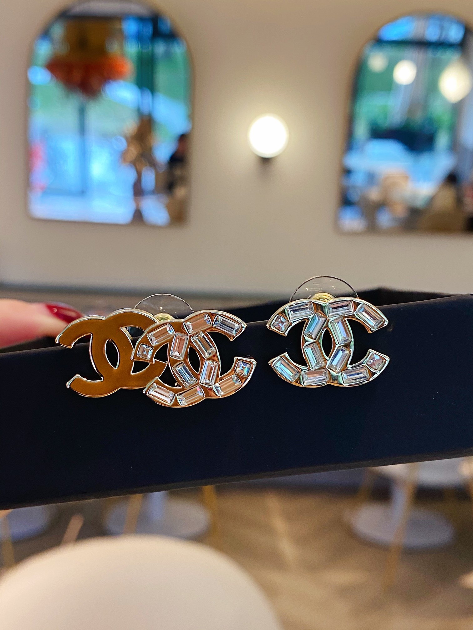 Chanel Earrings Inlaid