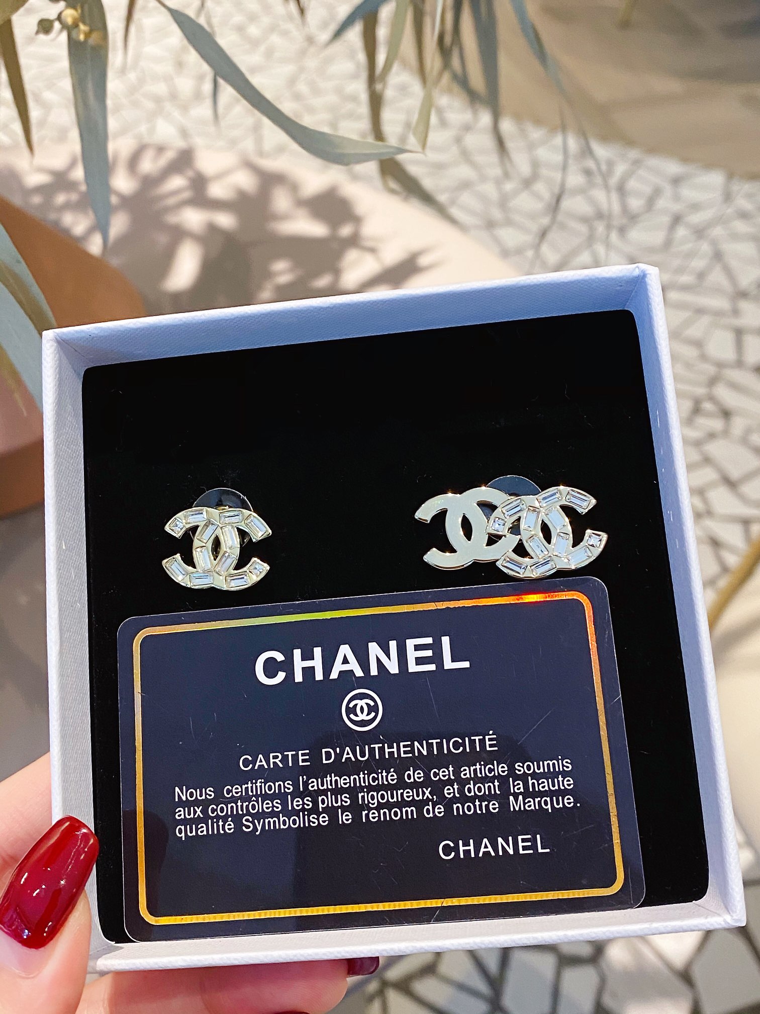 Chanel Earrings Inlaid