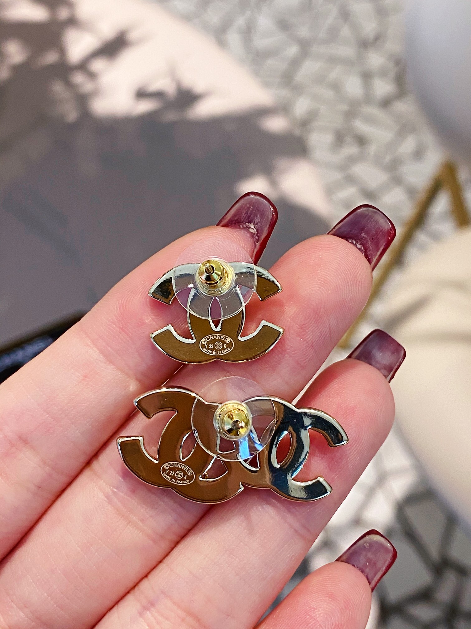 Chanel Earrings Inlaid