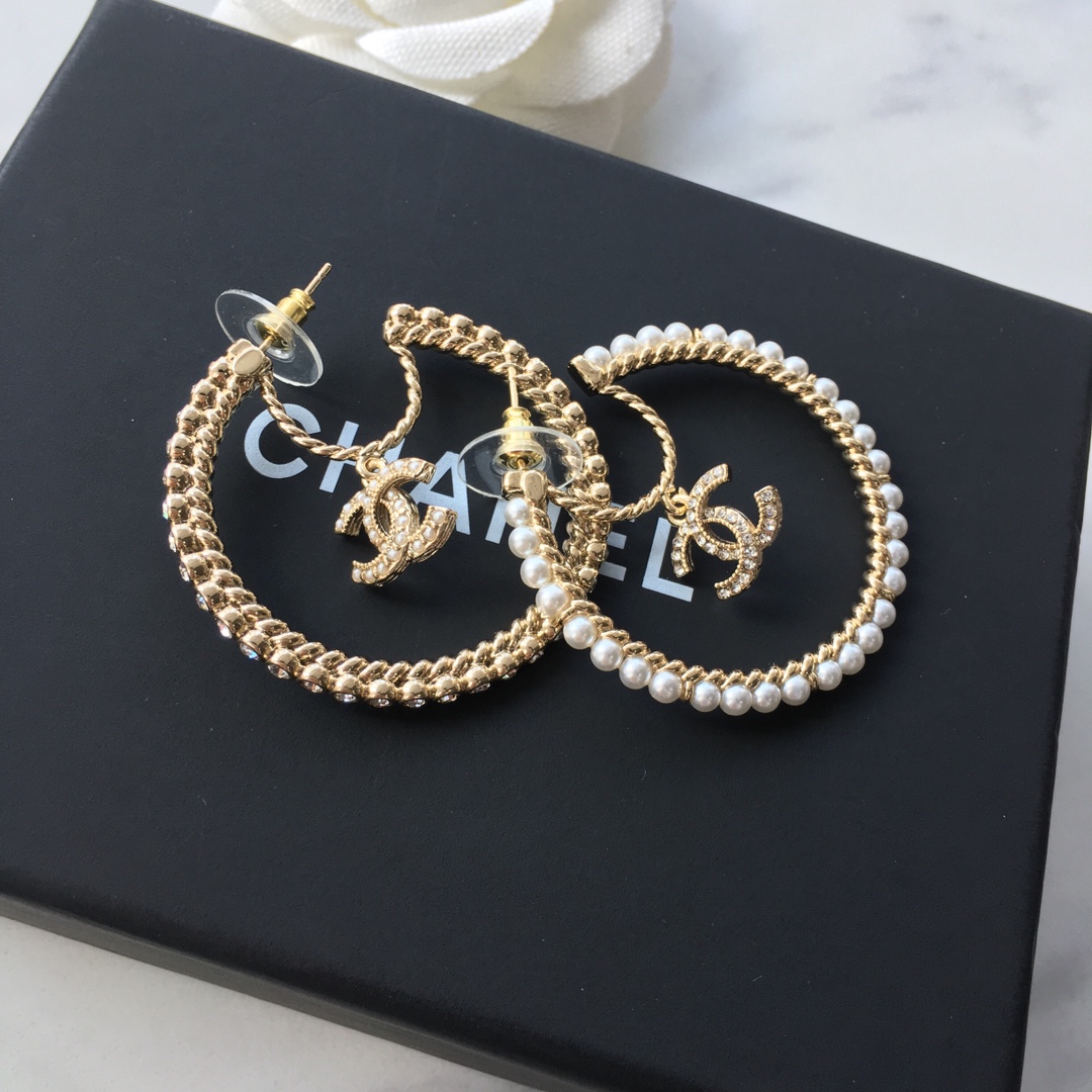 Chanel Earrings Silver