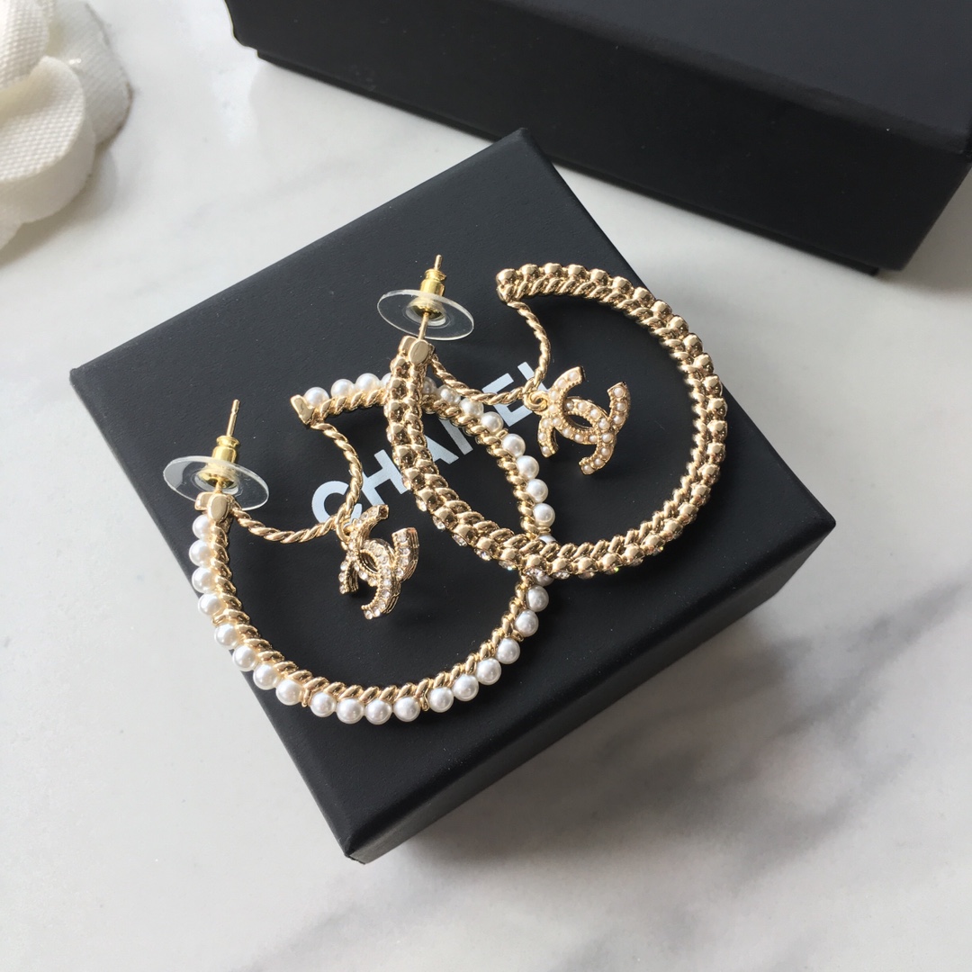 Chanel Earrings Silver