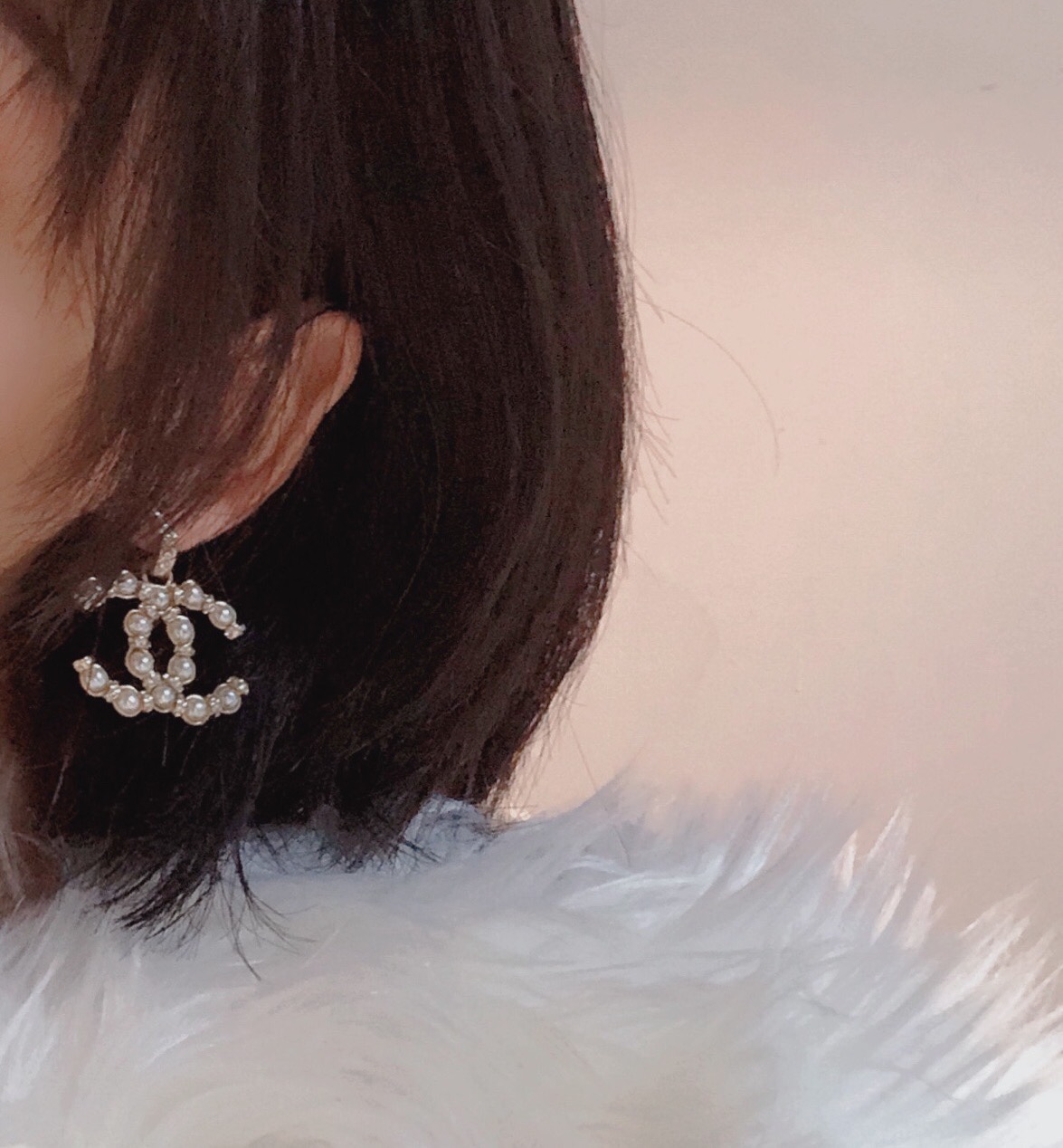 Chanel Earrings Pearl