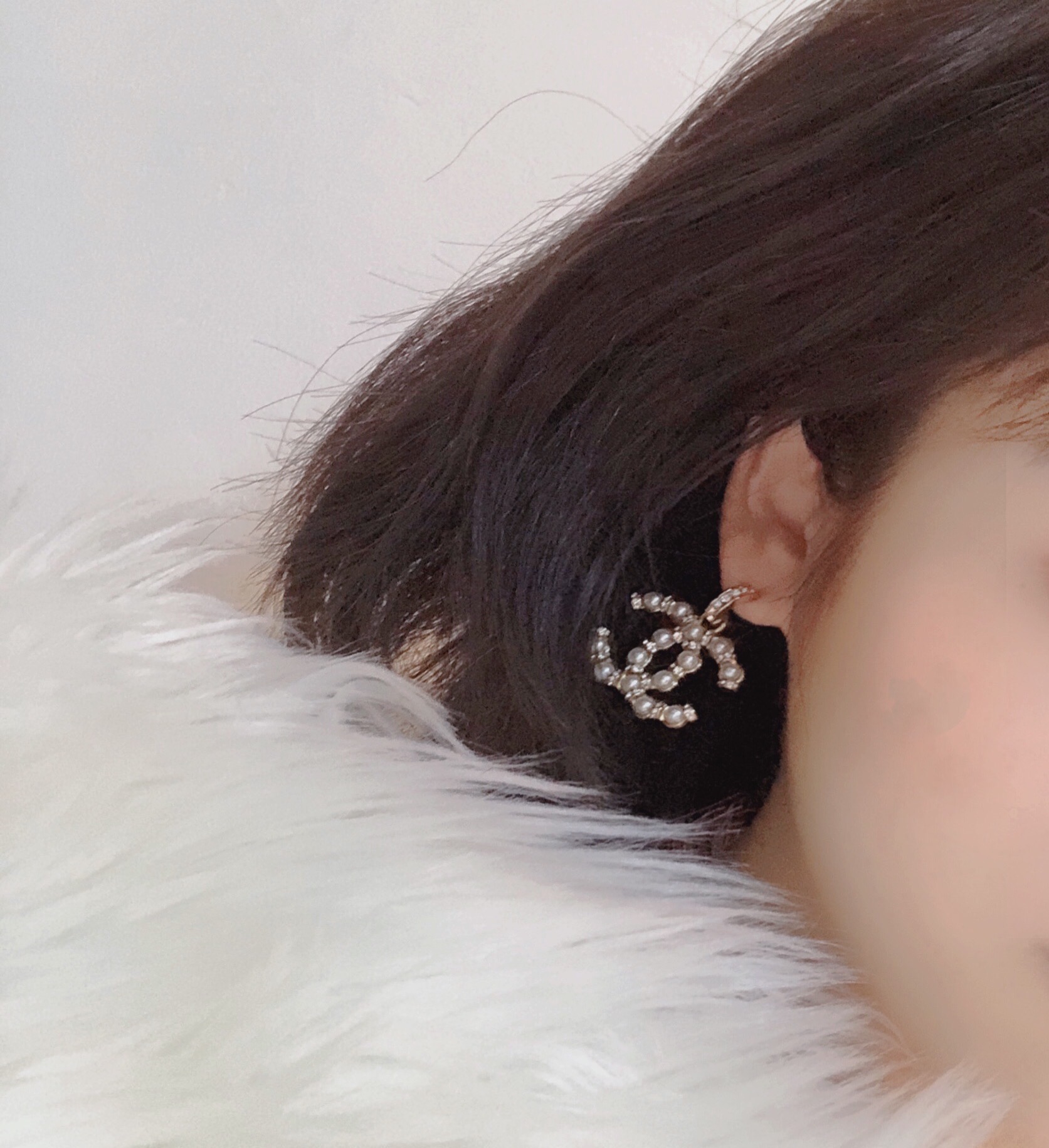 Chanel Earrings Pearl
