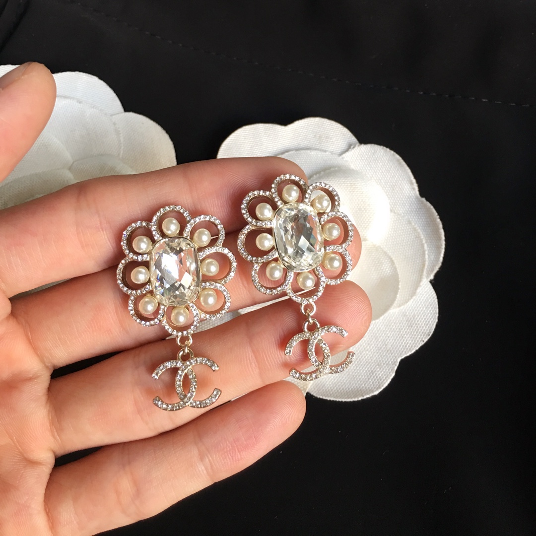 Chanel Earrings Silver