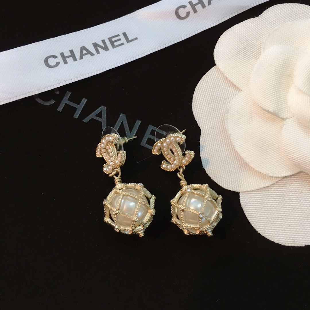 Chanel Earrings Silver