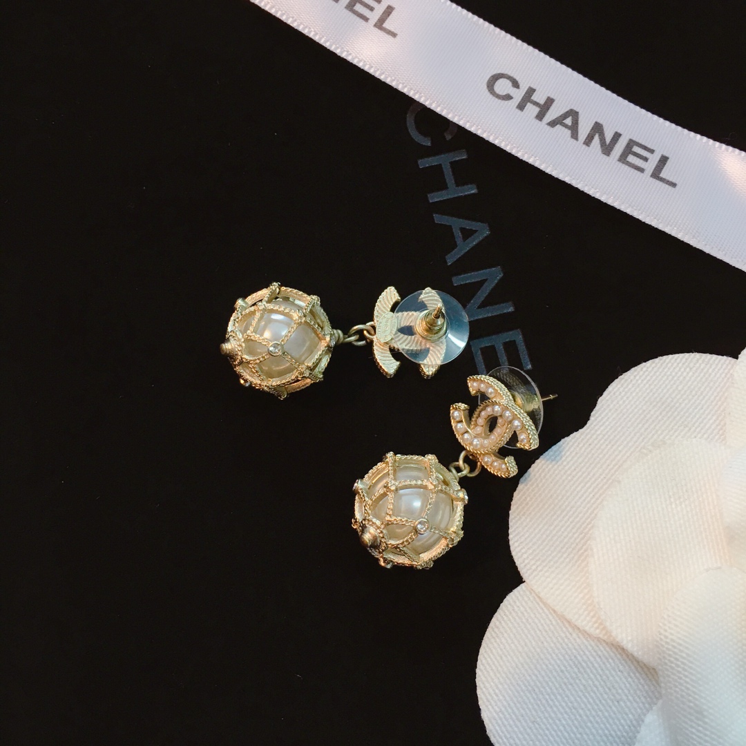 Chanel Earrings Silver