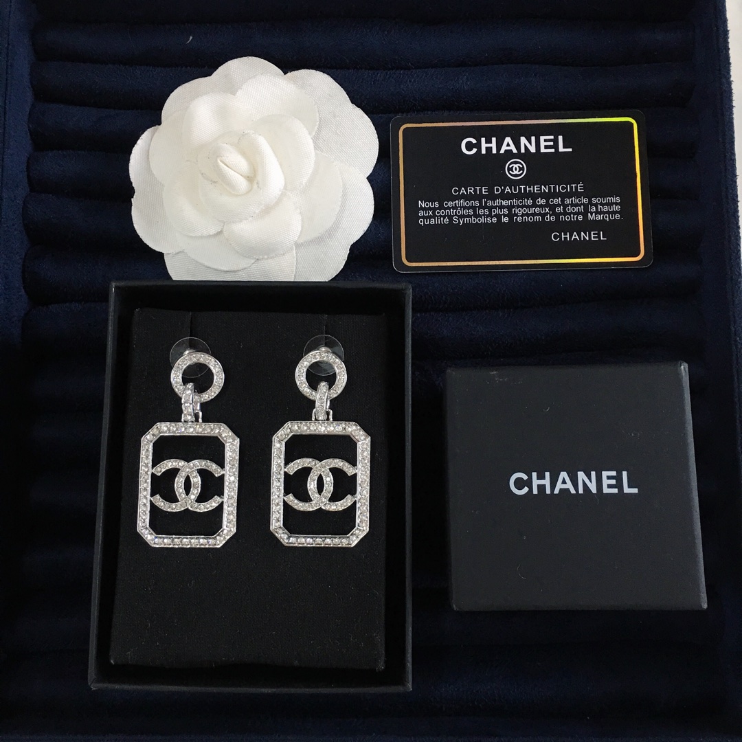 Chanel Earrings Silver