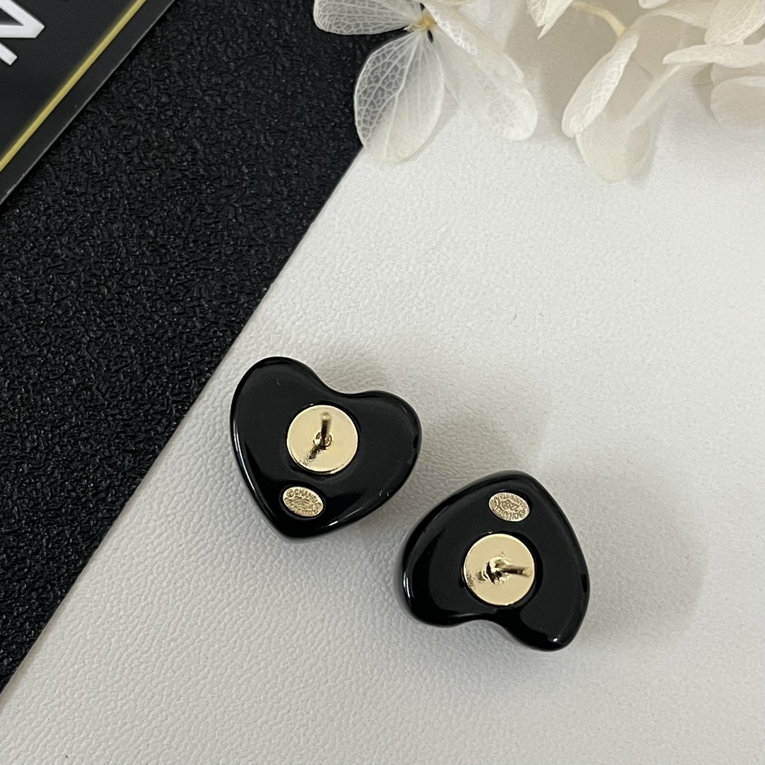 Chanel Earrings Black