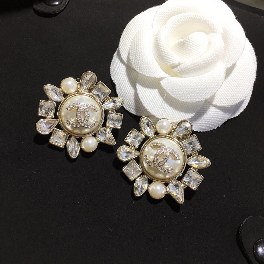 Chanel Earrings Silver