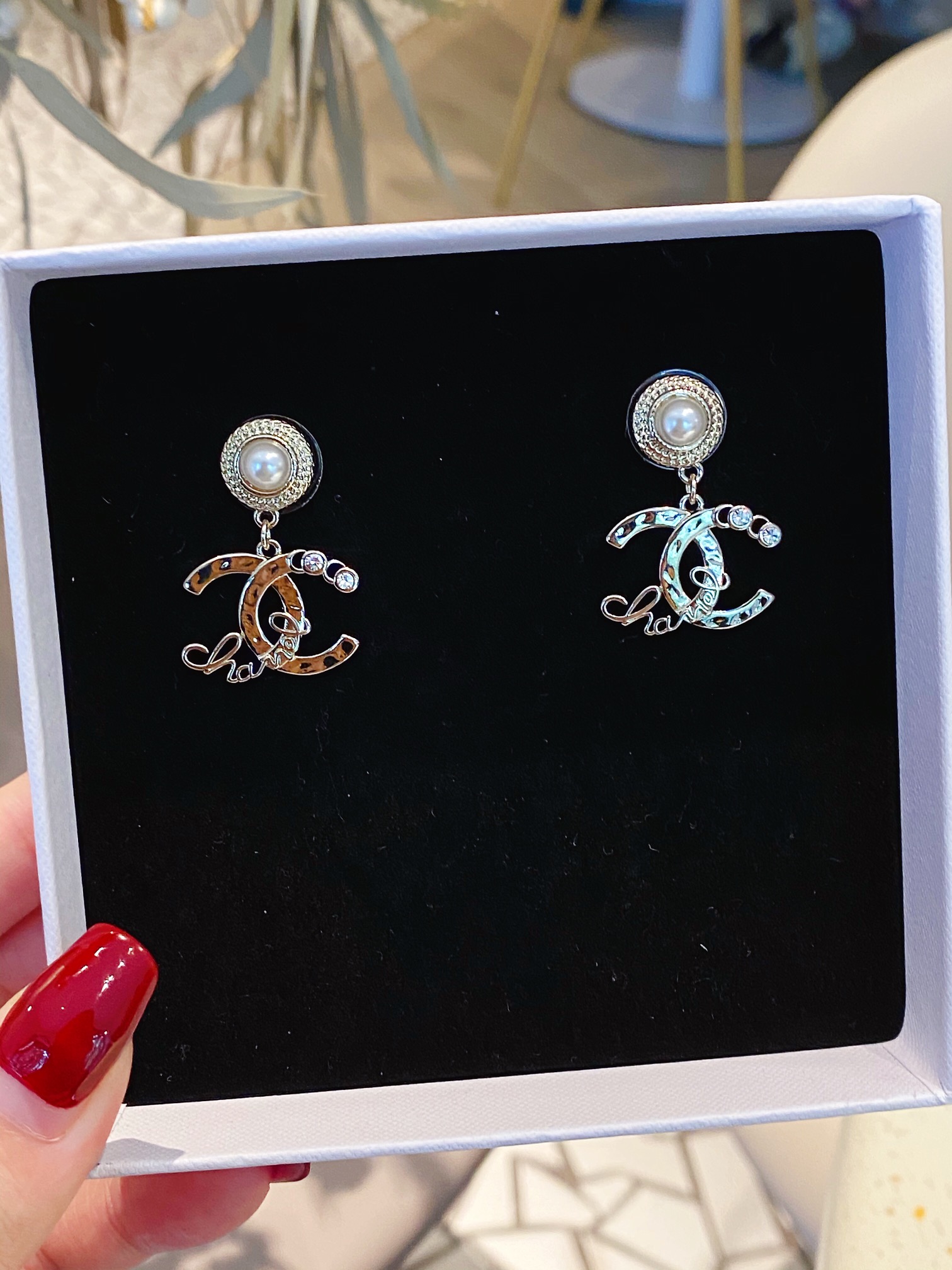 Chanel Earrings Inlaid