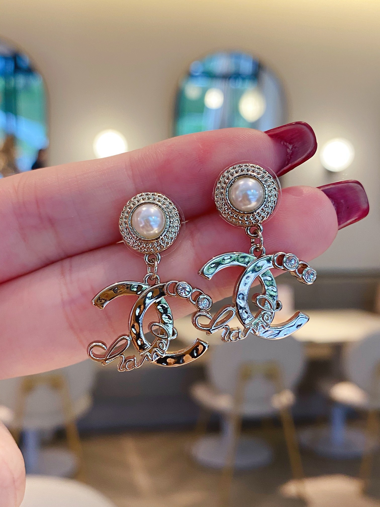 Chanel Earrings Inlaid