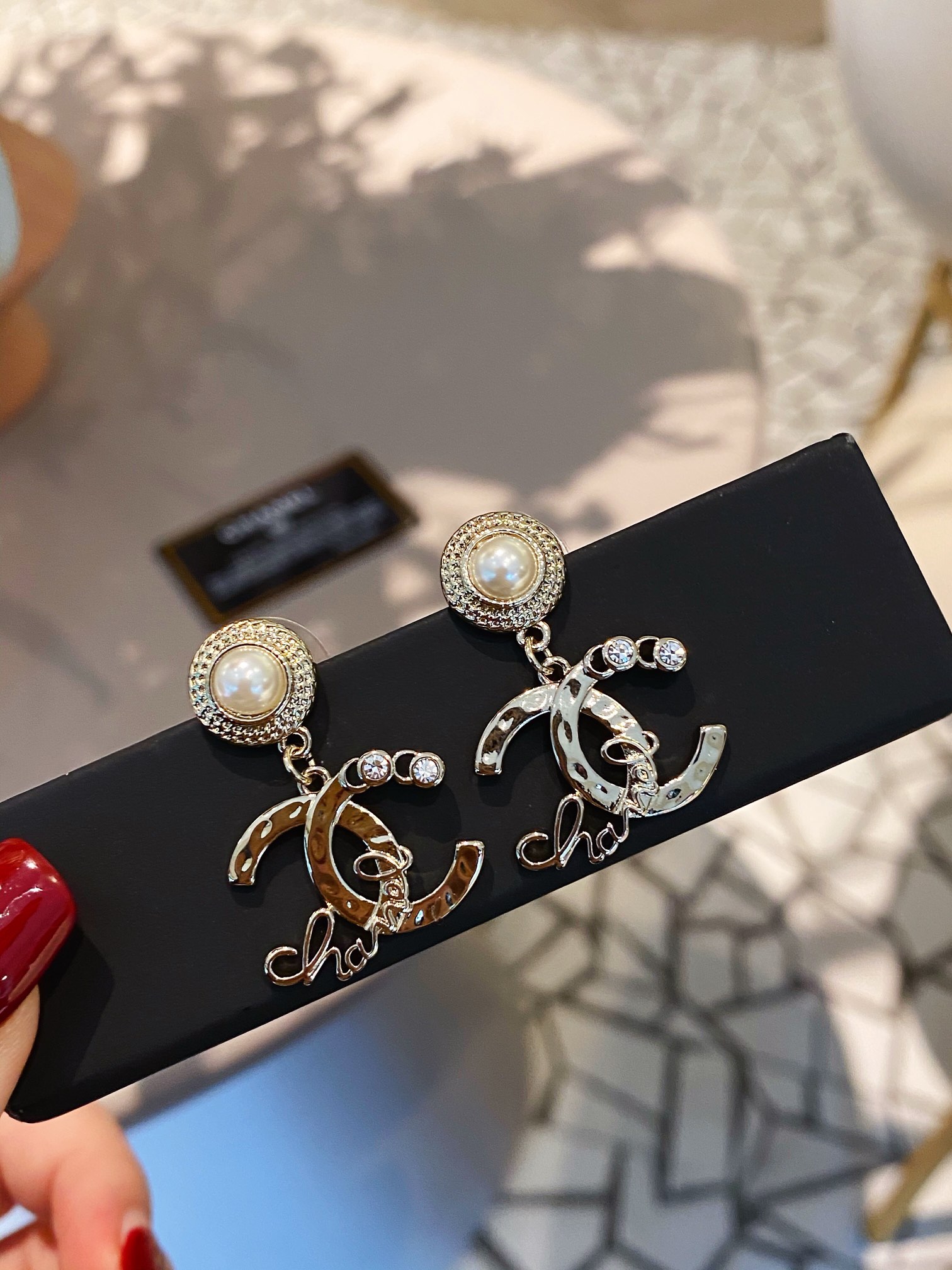 Chanel Earrings Inlaid