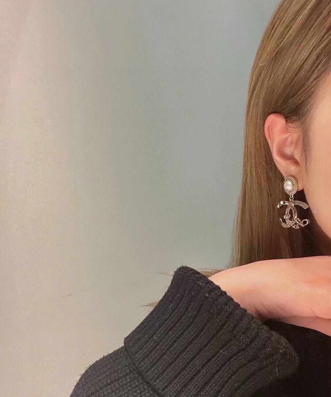 Chanel Earrings Inlaid