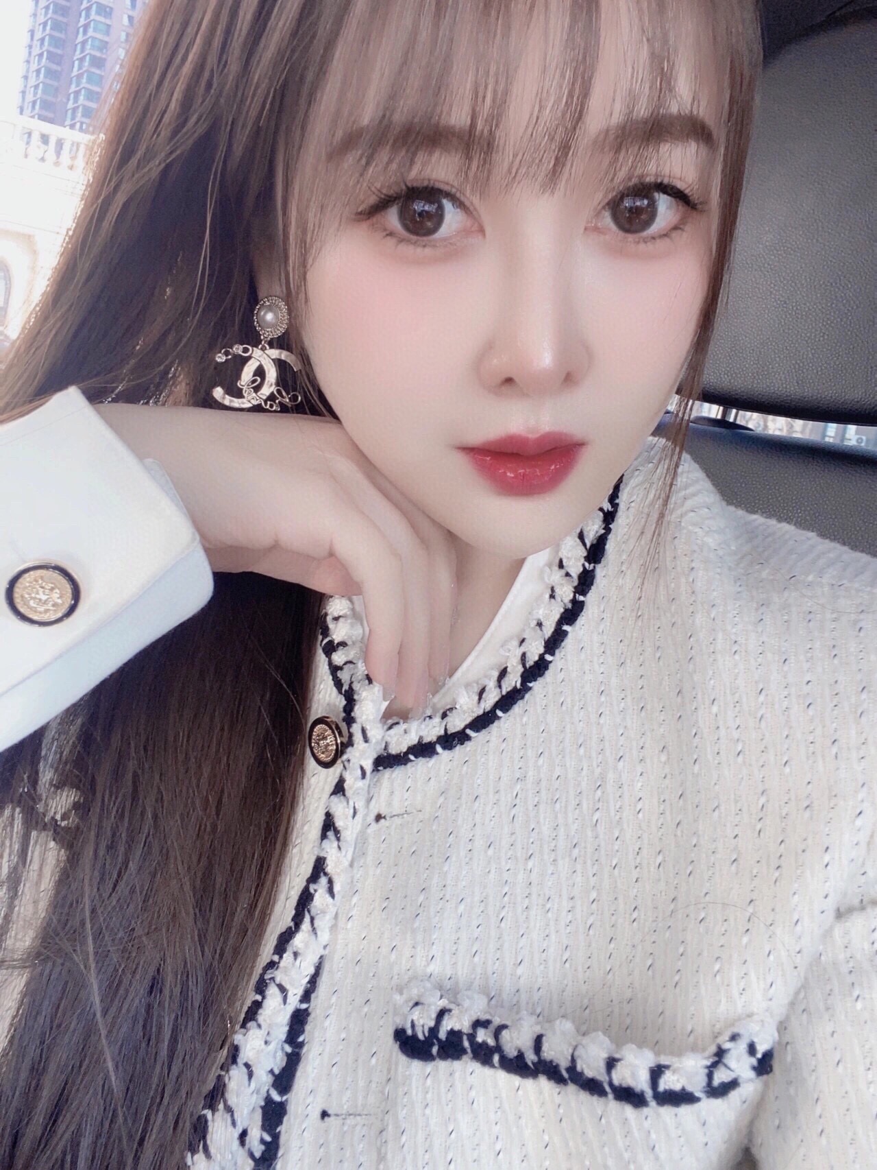 Chanel Earrings Inlaid