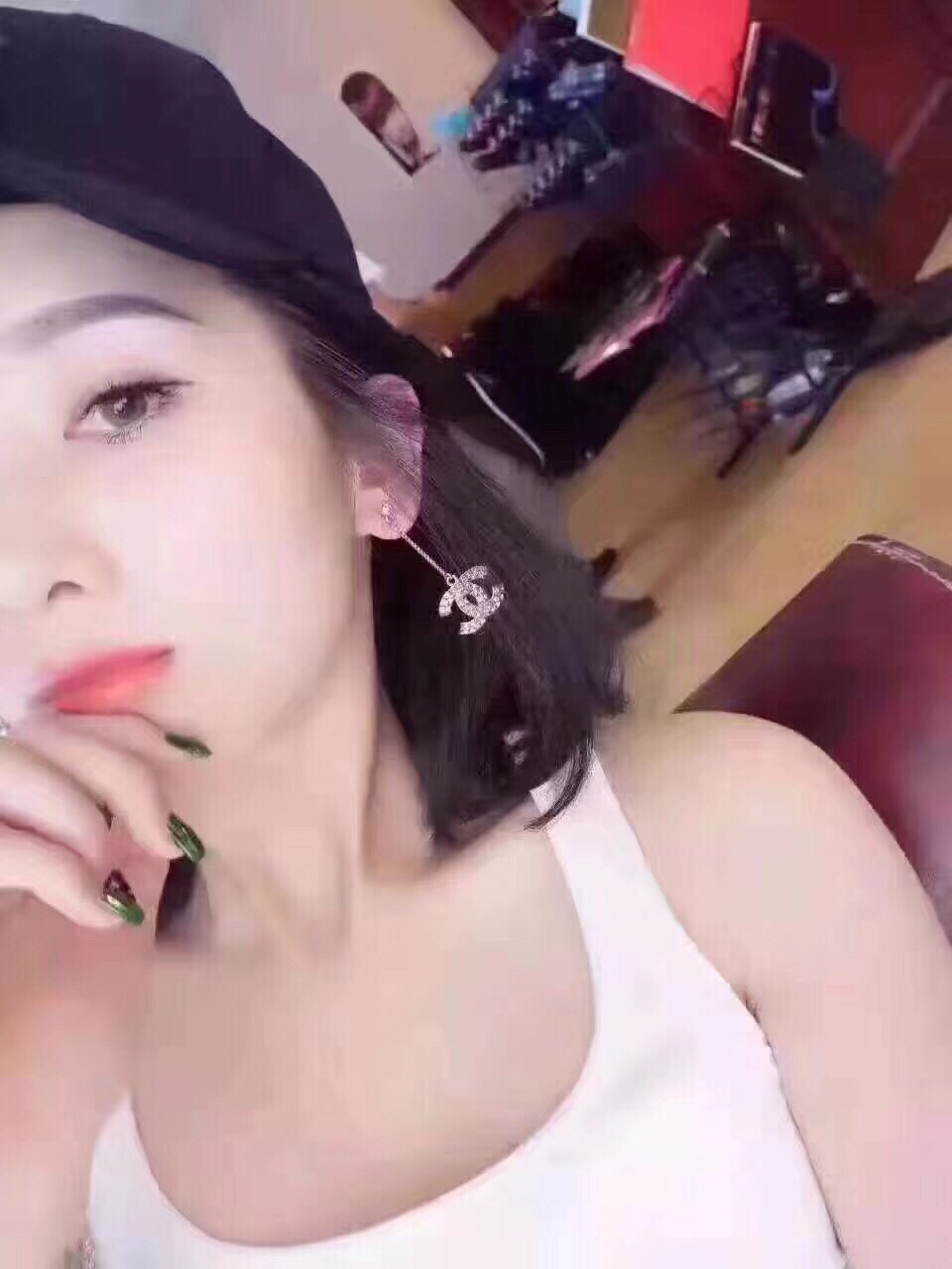 Chanel Earrings Silver