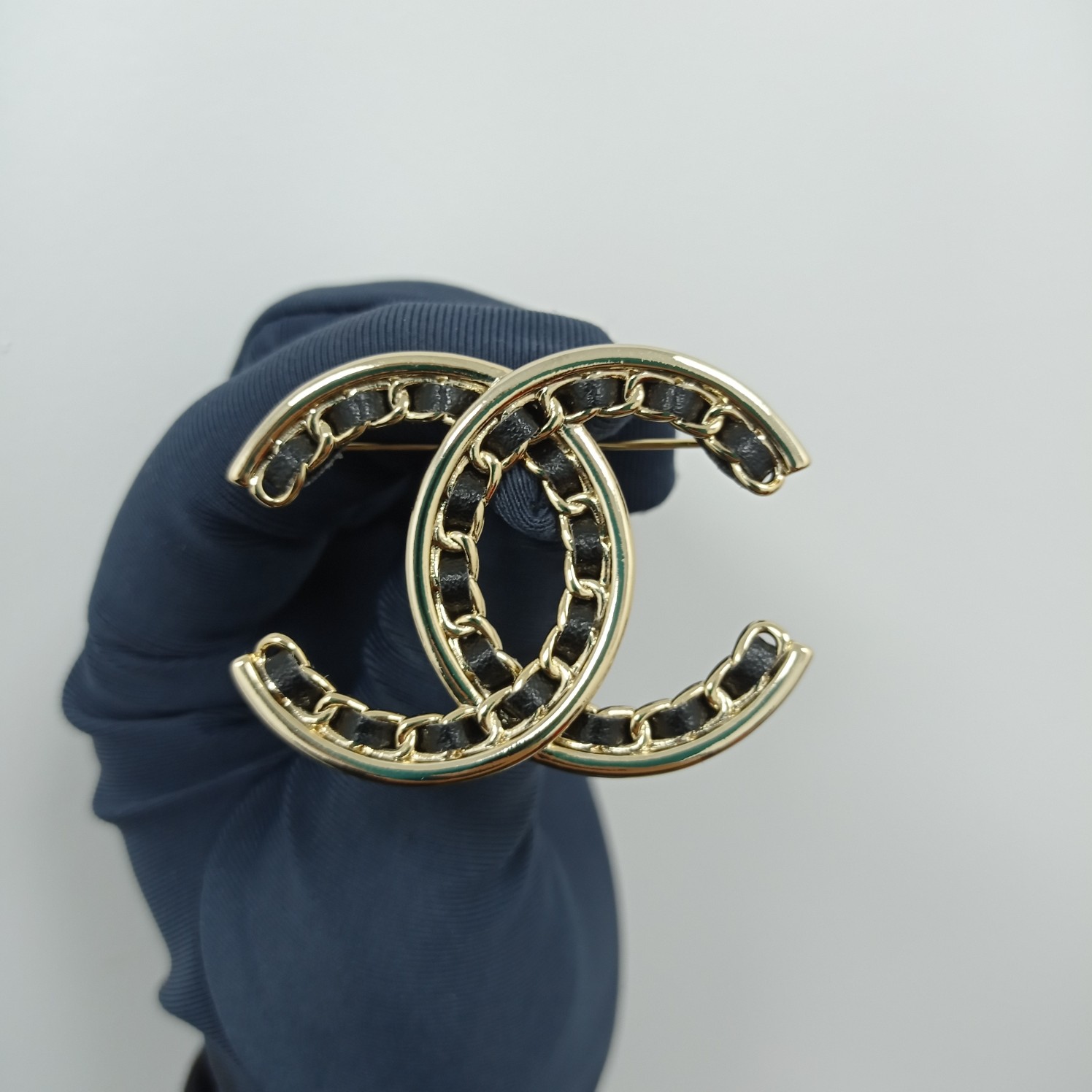 Chanel Brooch Black