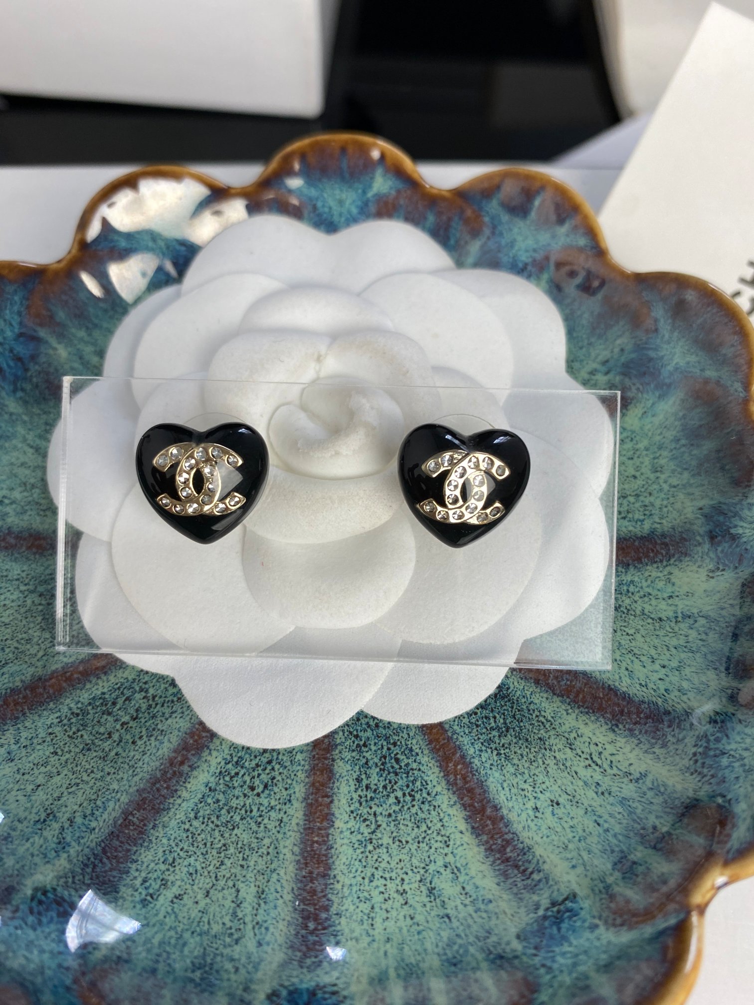 Chanel Earrings Black