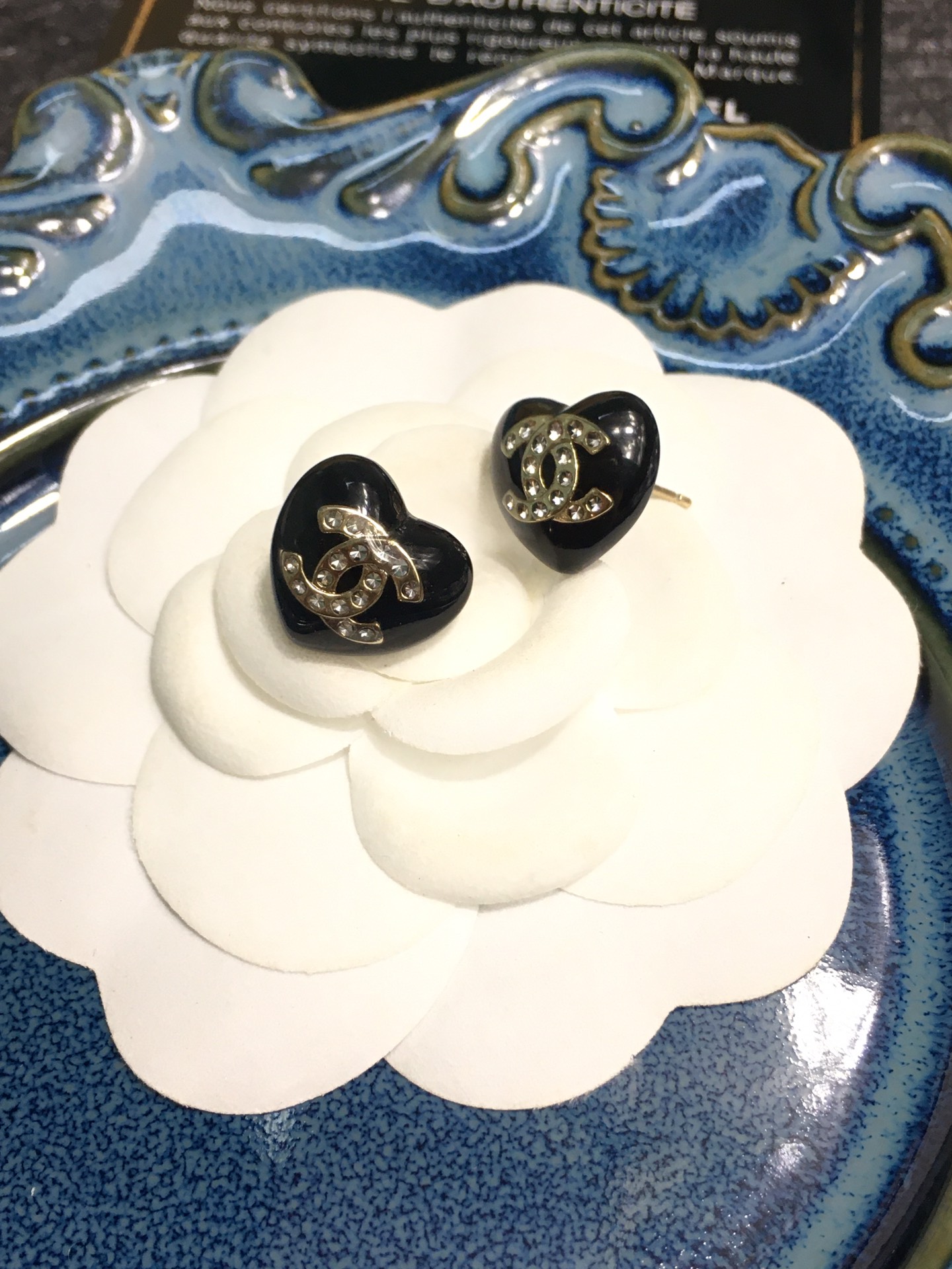 Chanel Earrings Black